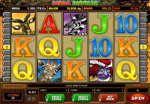 MegaMoolah slot machine