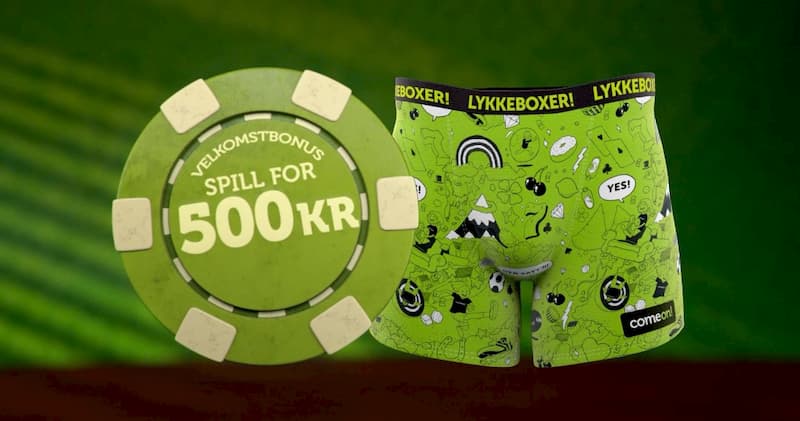 Spill for 500 på ComeOn, få tilsendt velkomstbonus