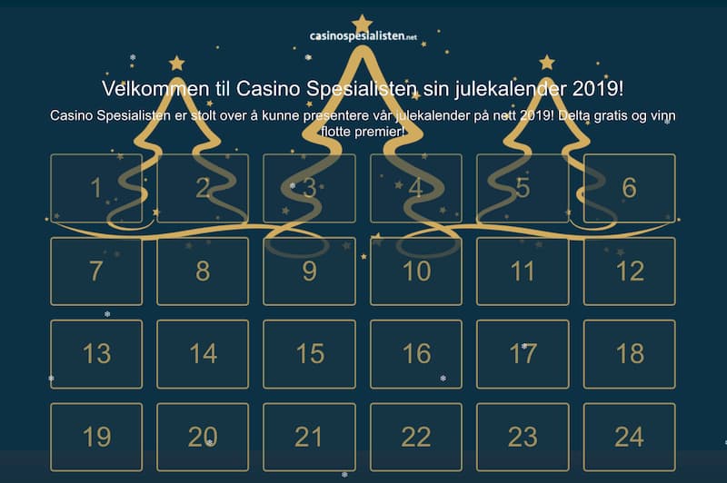Casino Spesialisten sin julekalender 2019