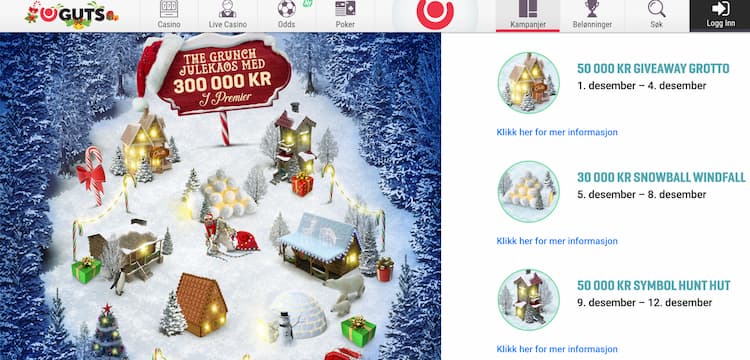 Guts casino julekalender 2019