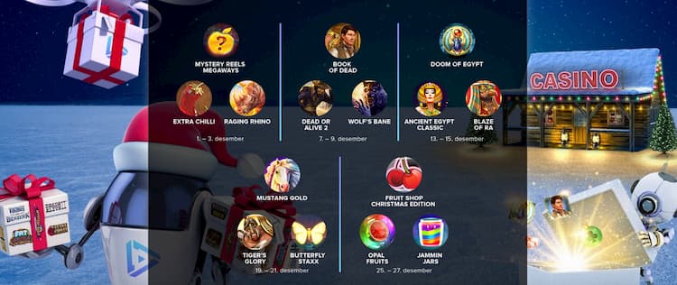 Kaboo casino julekalender 2019