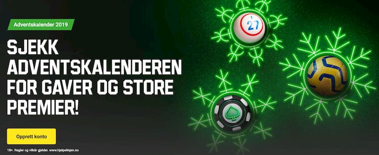 Unibet casino julekalender 2019