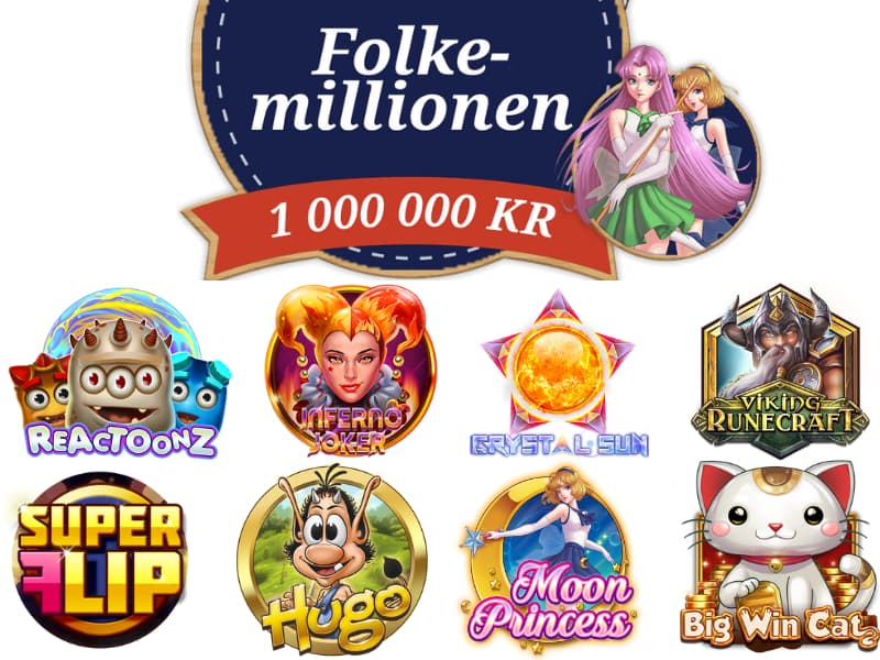 Hjulspill du kan vinne folkemillionen på