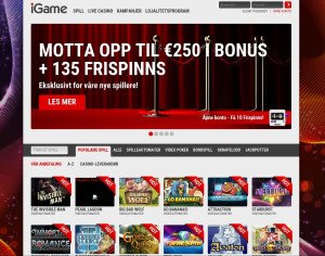 Få iGame velkomstbonus