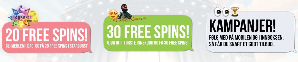 Få MoboCasino kampanjer og gratis spins nå