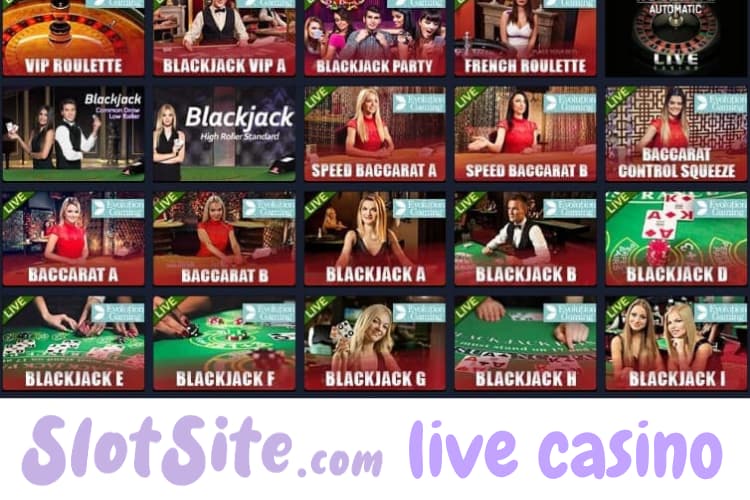 Slotsite.com norsk live casino