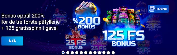 Slottica tilbyr alle nye casinospillere en velkomstbonus