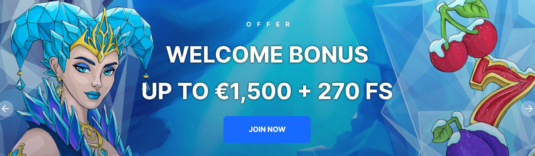 Ice Casino anmeldelse | Få 15 000 kr + 270 freespins bonus!